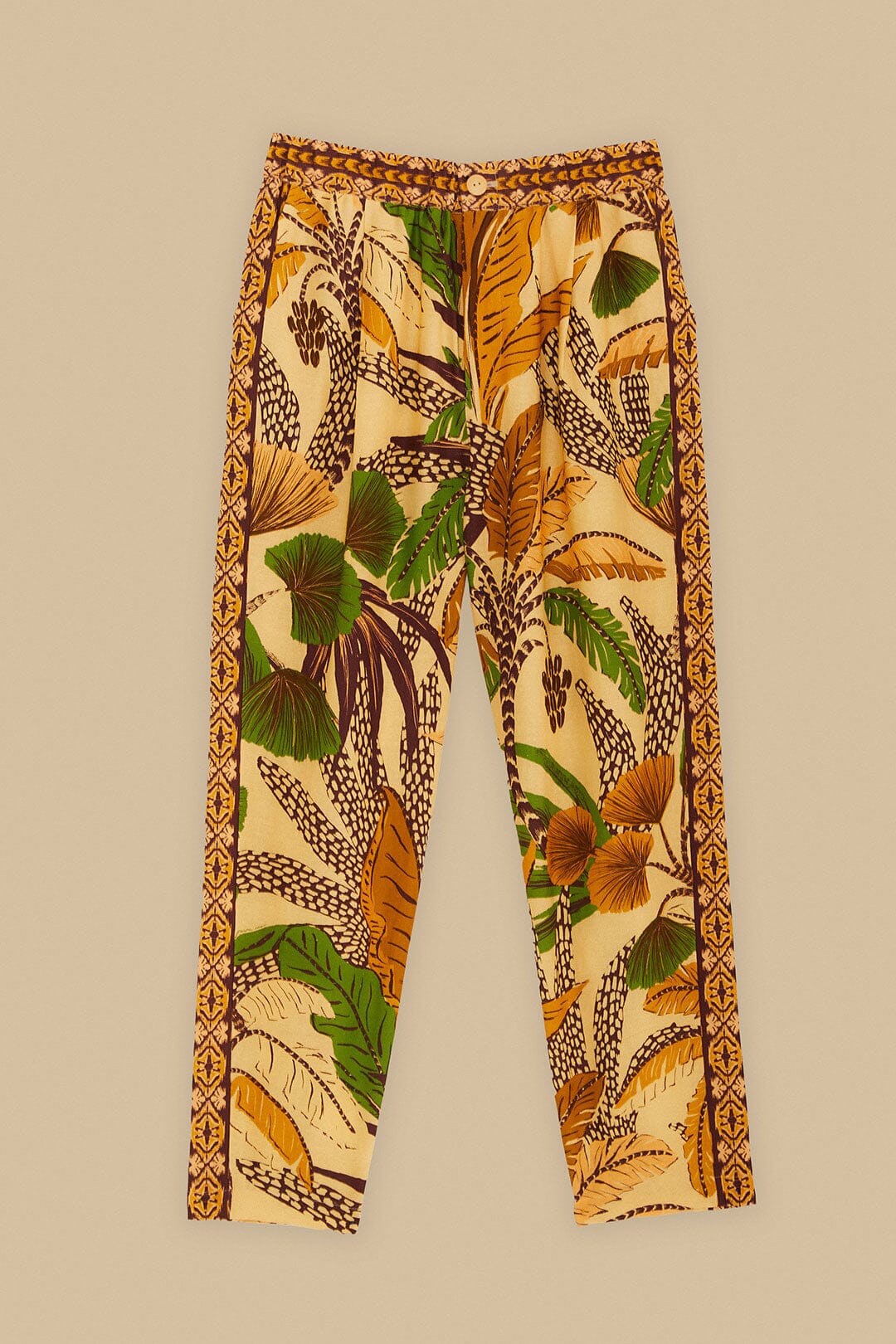 Sand Foliage Sketch LENZING™ ECOVERO™ Euroflax™ Pants – FARM Rio
