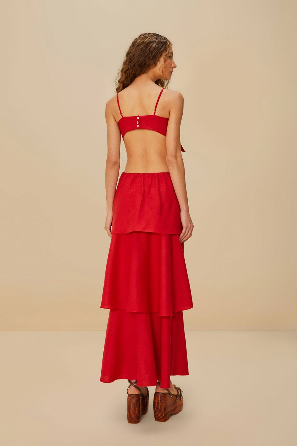 Red Flower LENZING™ ECOVERO™ Euroflax™ Maxi Dress – FARM Rio