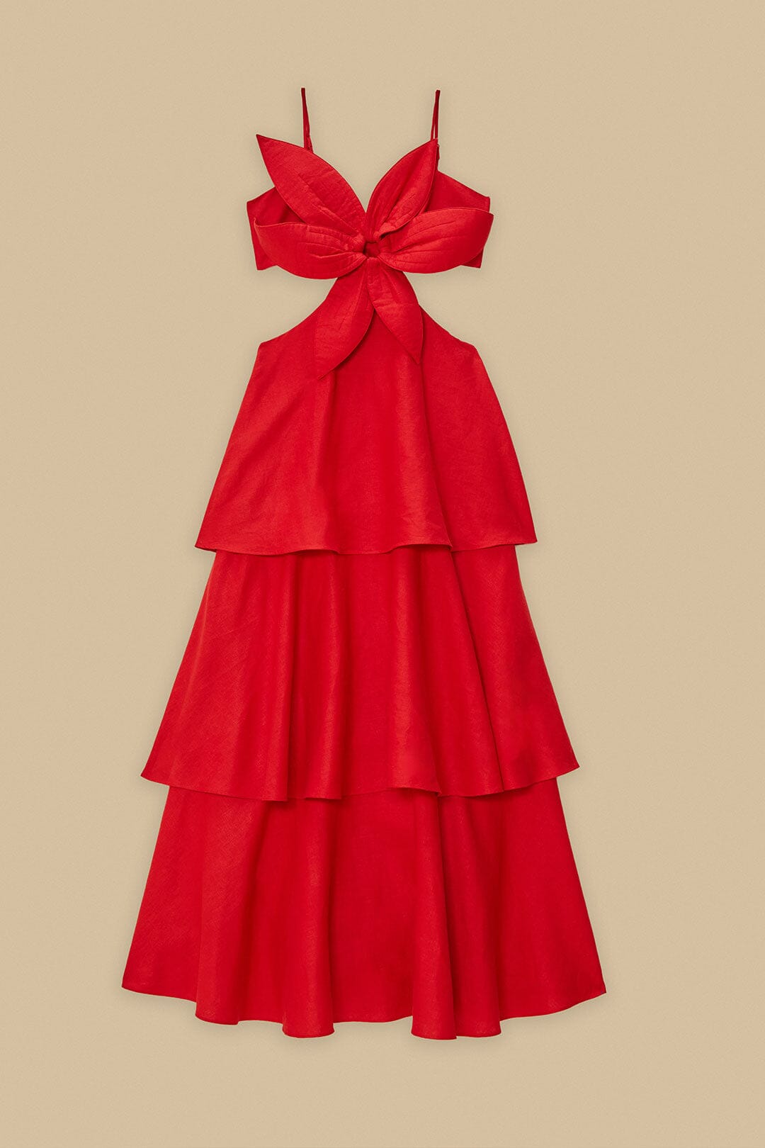 Red Flower LENZING™ ECOVERO™ Euroflax™ Maxi Dress – FARM Rio