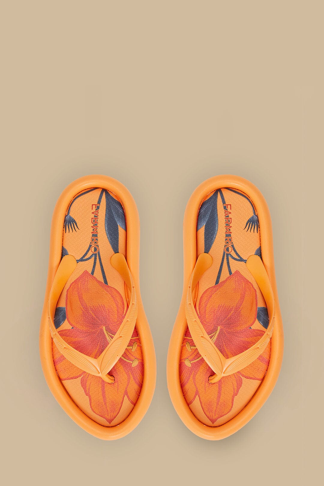 Orange California Canoe Flip Flop – FARM Rio