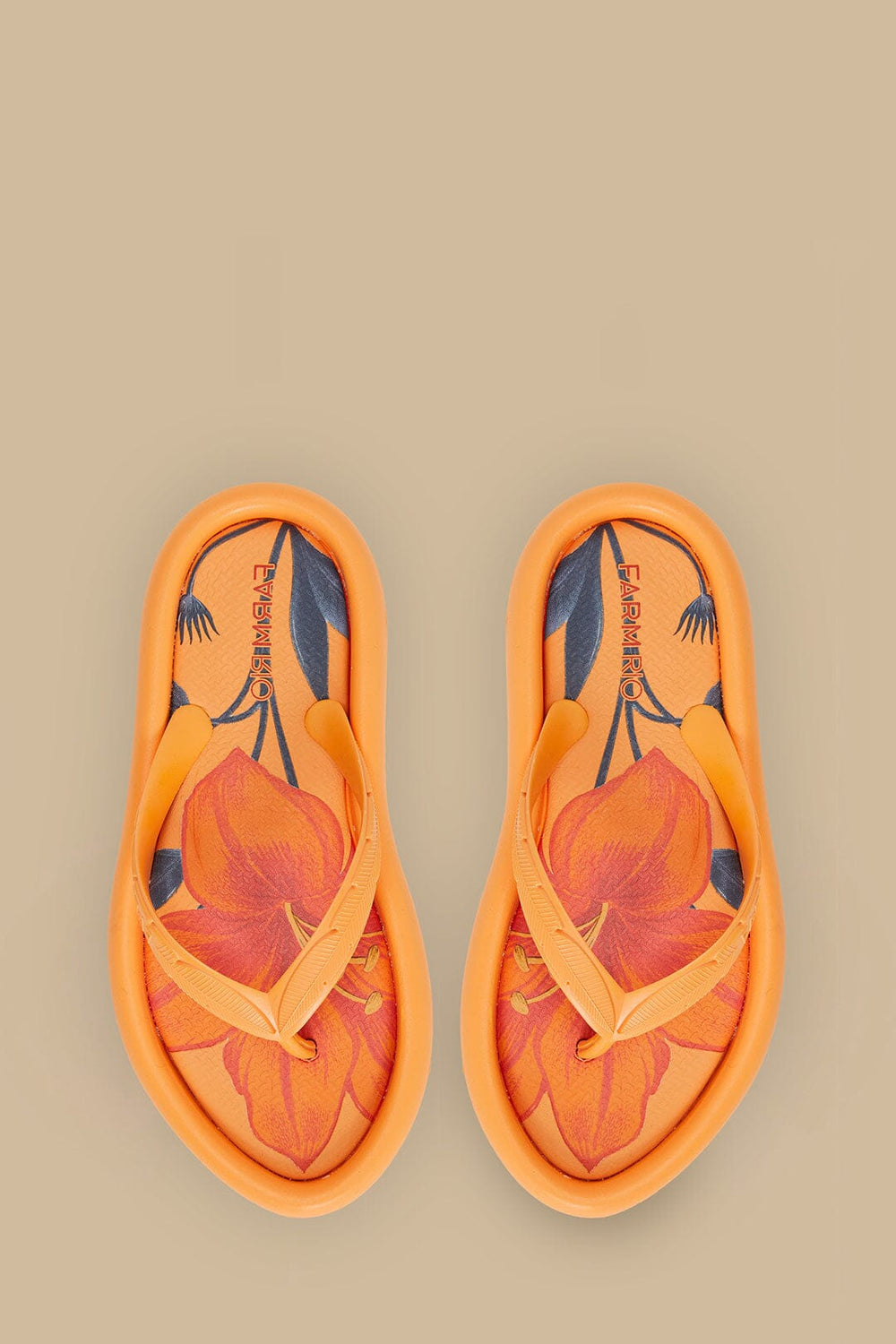 Orange California Canoe Flip Flop – FARM Rio
