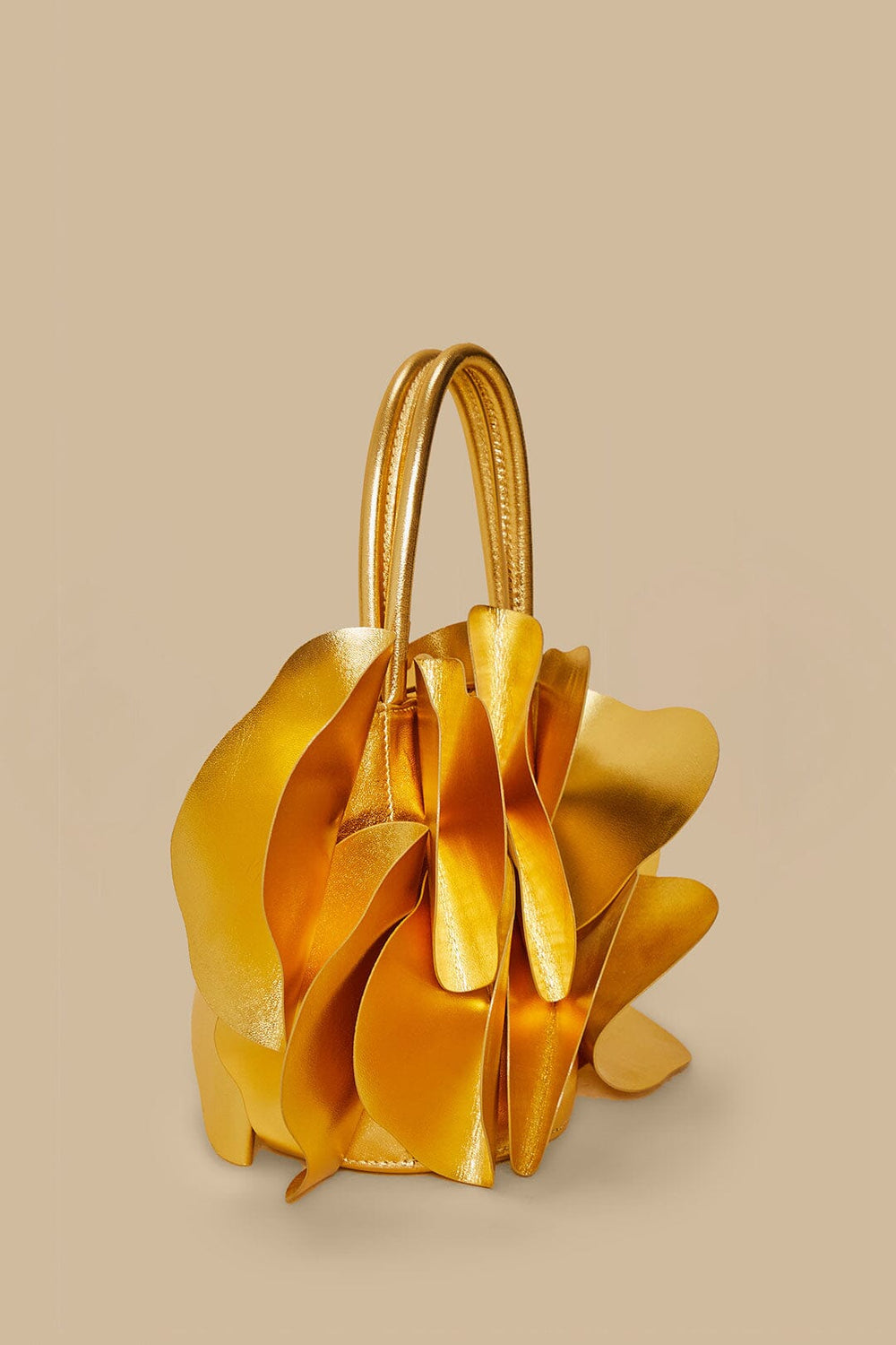 Gold Leather Flower Bag – FARM Rio