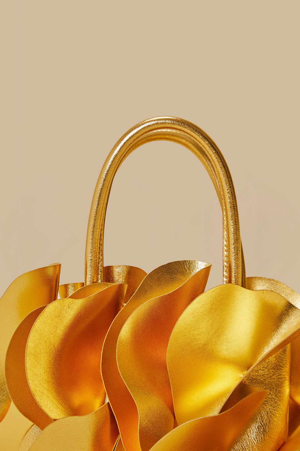 Gold Leather Flower Bag – FARM Rio