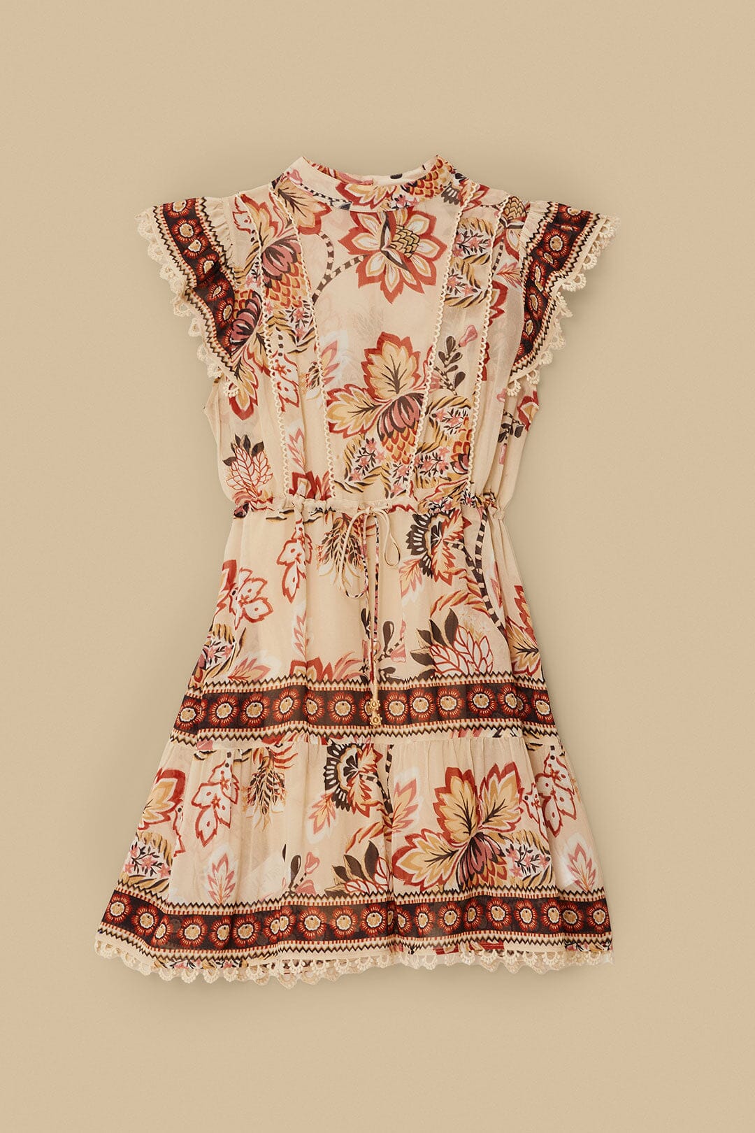 Sand Aura Floral Mini Dress – FARM Rio