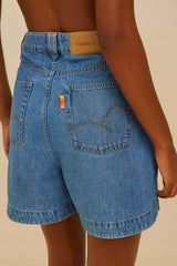 Embroidery Palmtree Denim Short – FARM Rio