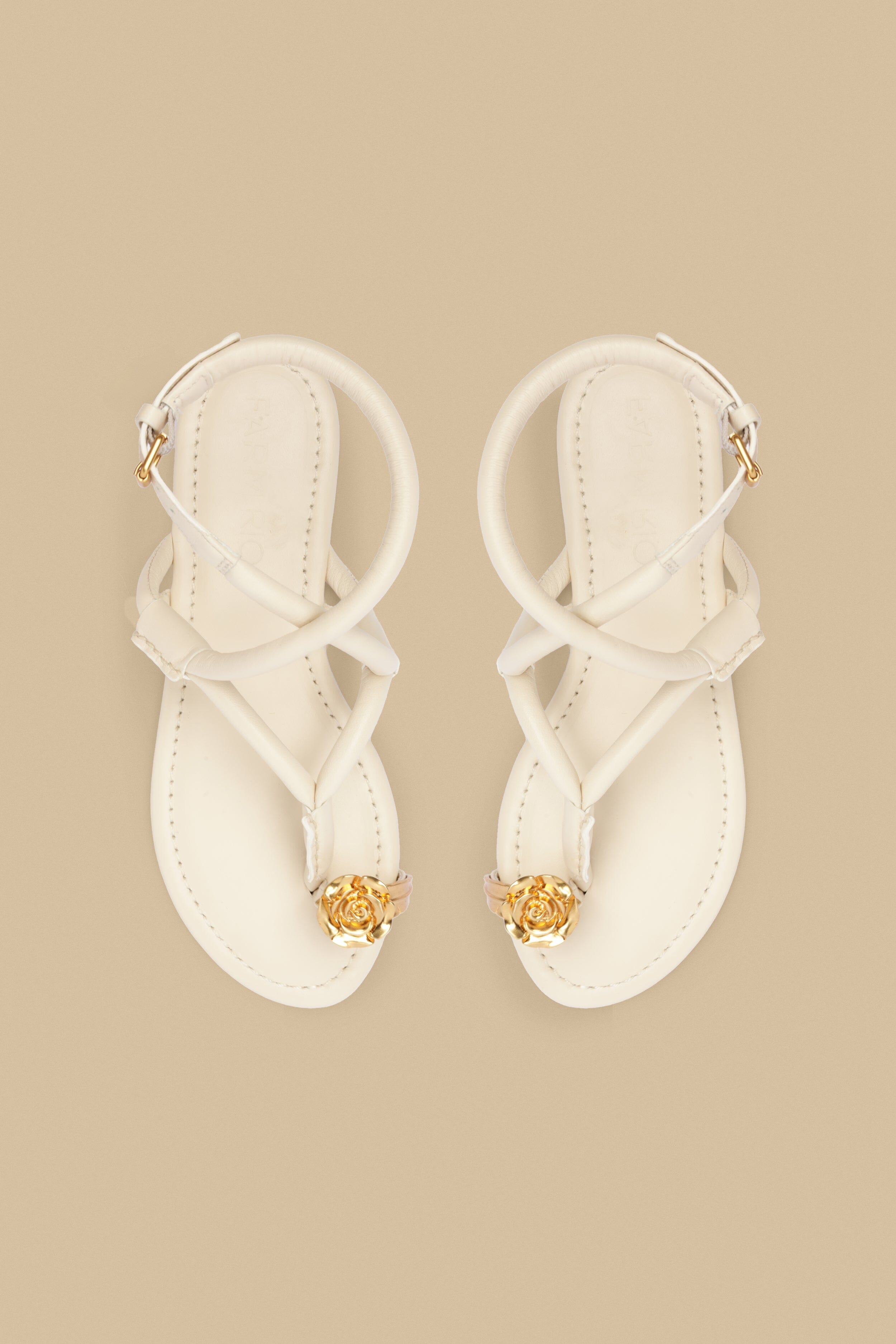 Ivory Toe Ring Strappy Sandal – FARM Rio
