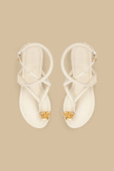 Ivory Toe Ring Strappy Sandal – FARM Rio