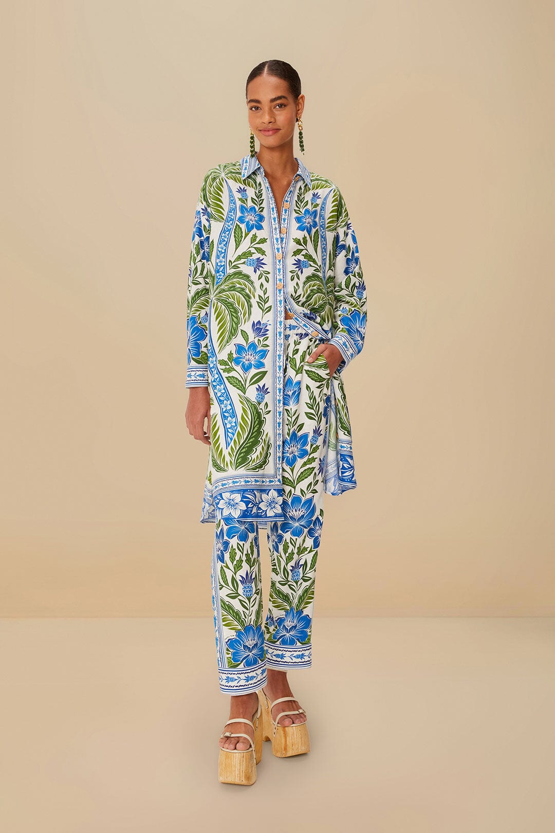 Off-White Tropicance LENZING™ ECOVERO™ Euroflax™ Pants – FARM Rio