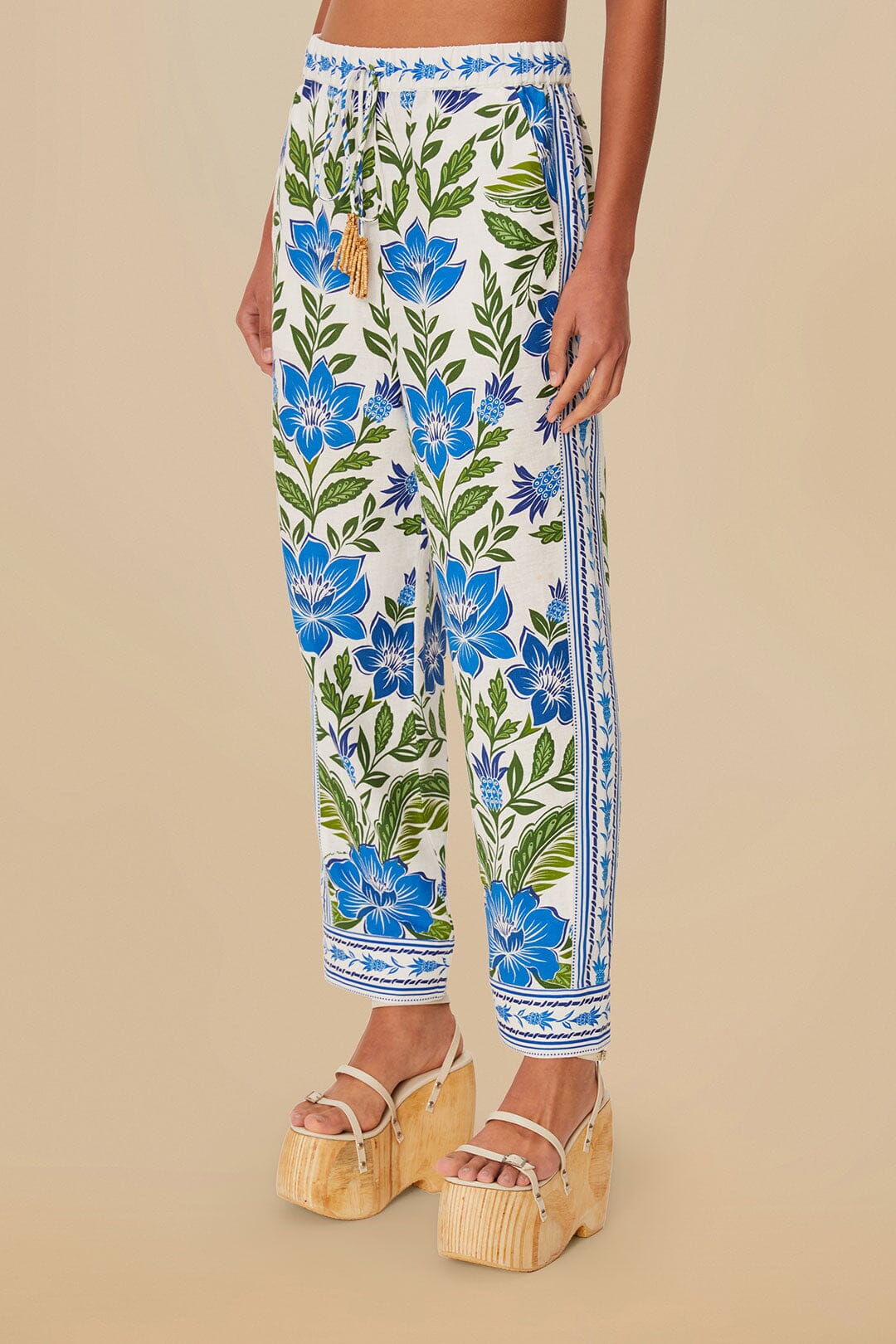 Off-White Tropicance LENZING™ ECOVERO™ Euroflax™ Pants – FARM Rio