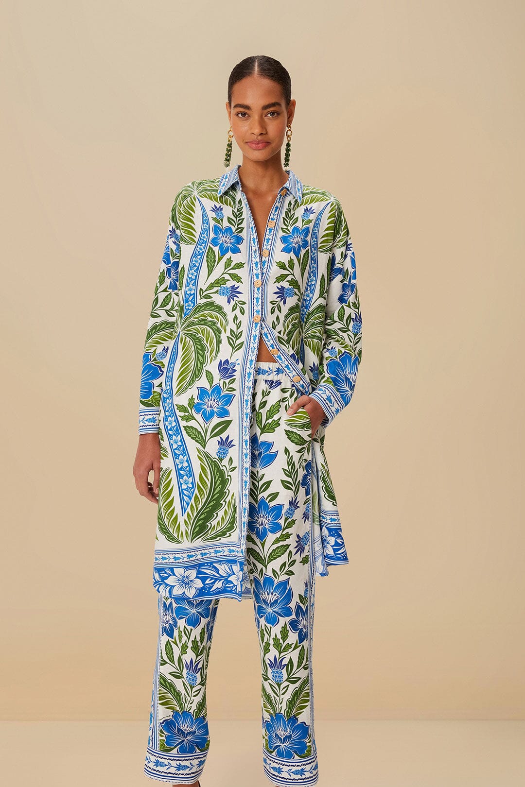 Off-White Tropicance LENZING™ ECOVERO™ Euroflax™ Pants – FARM Rio