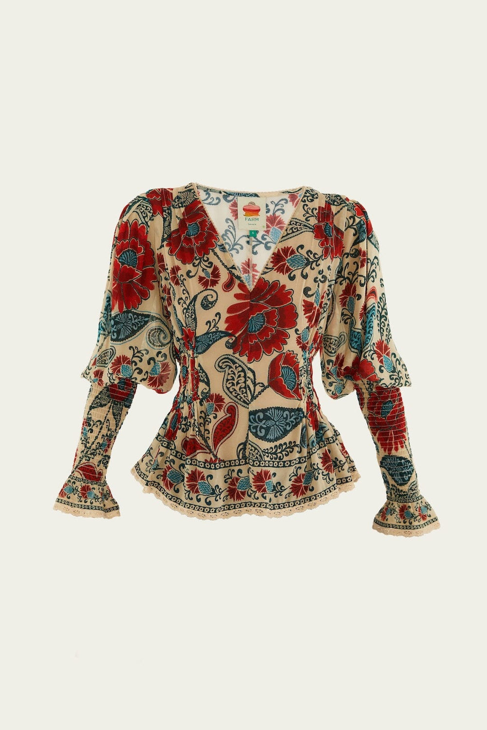 Sand Francesca Long Sleeve Blouse