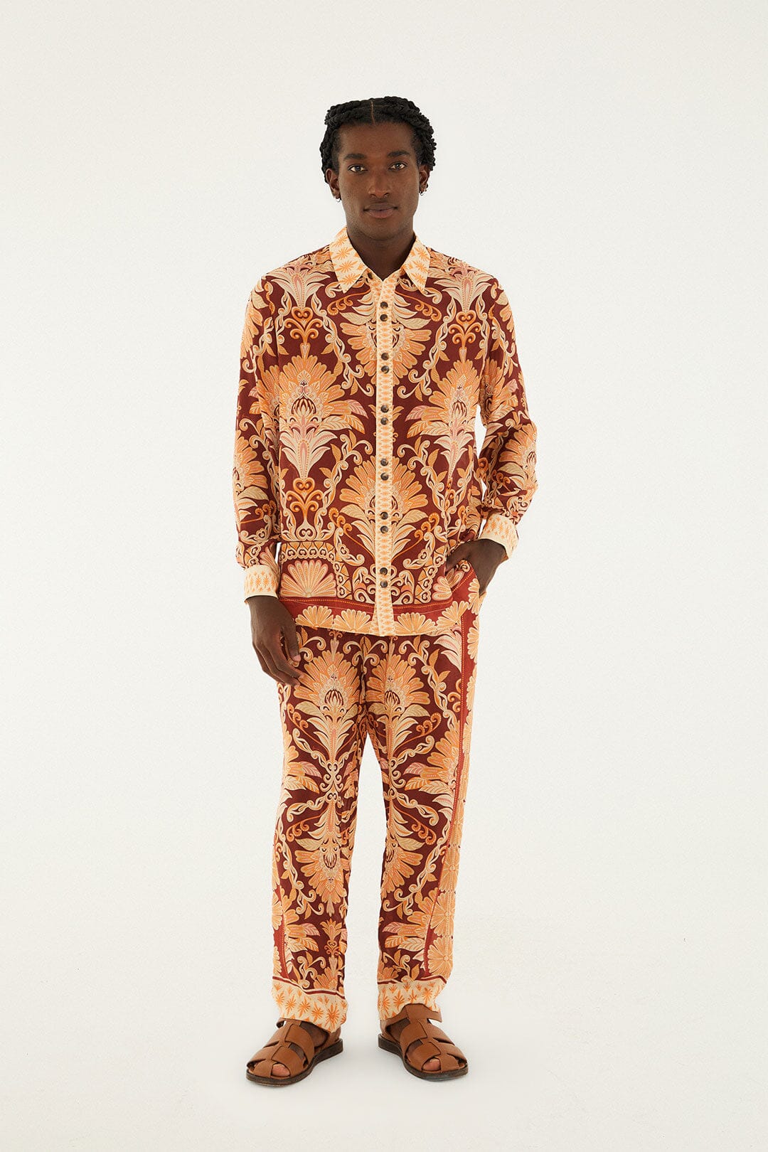 Red Wonderful Tapestry Sand Shirt