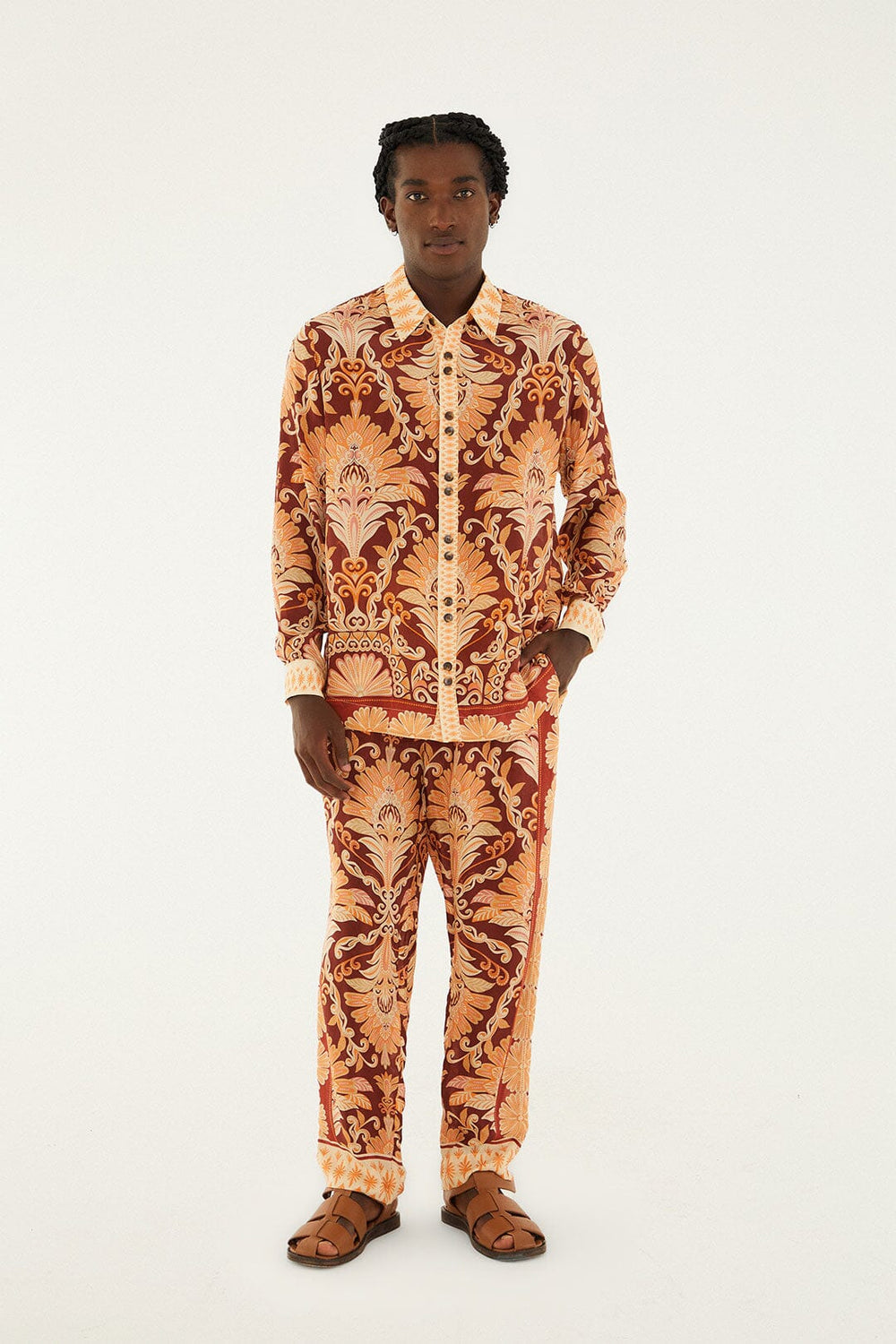 Red Wonderful Tapestry Sand Shirt