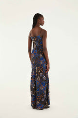 Black Snakes Bouquet Lenzing� Ecovero� Slip Maxi Dress