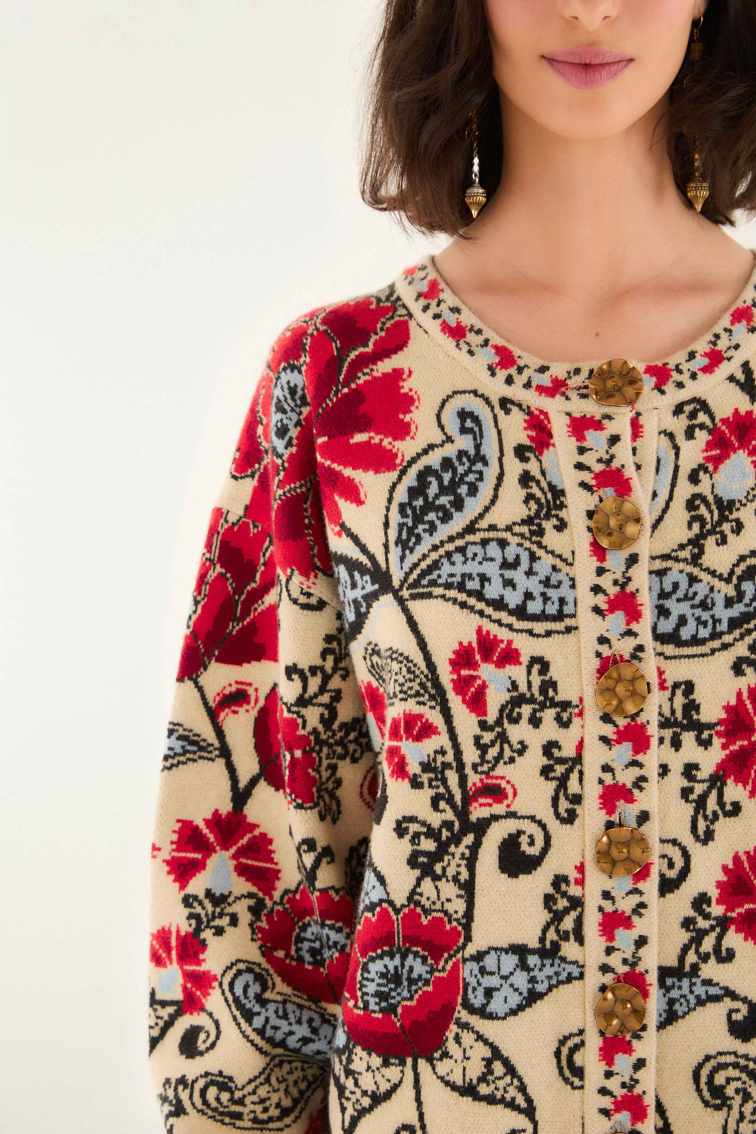 Sand Francesca Knit Cardigan