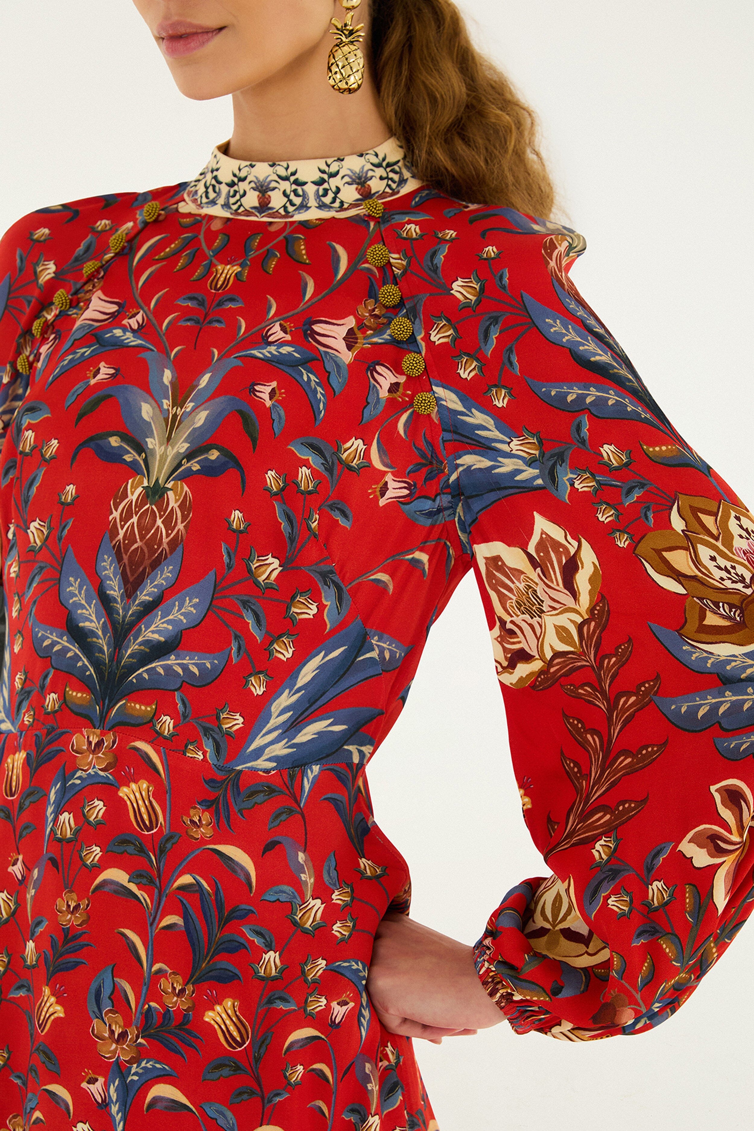 Red Winter Breeze Lenzing� Ecovero� Viscose Mini Dress