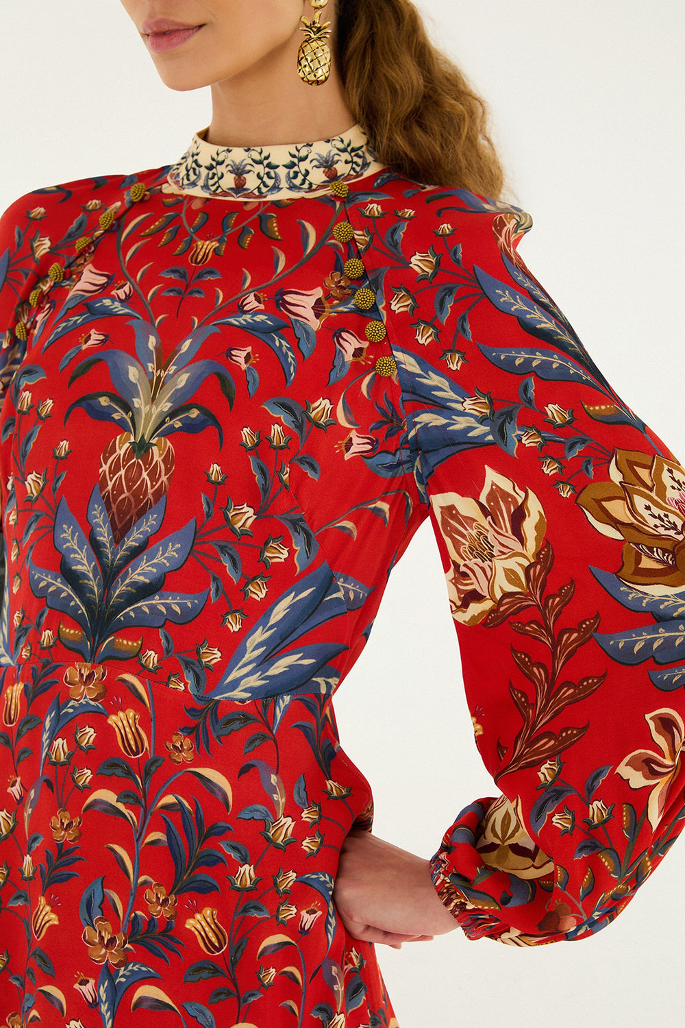 Red Winter Breeze Lenzing� Ecovero� Viscose Mini Dress