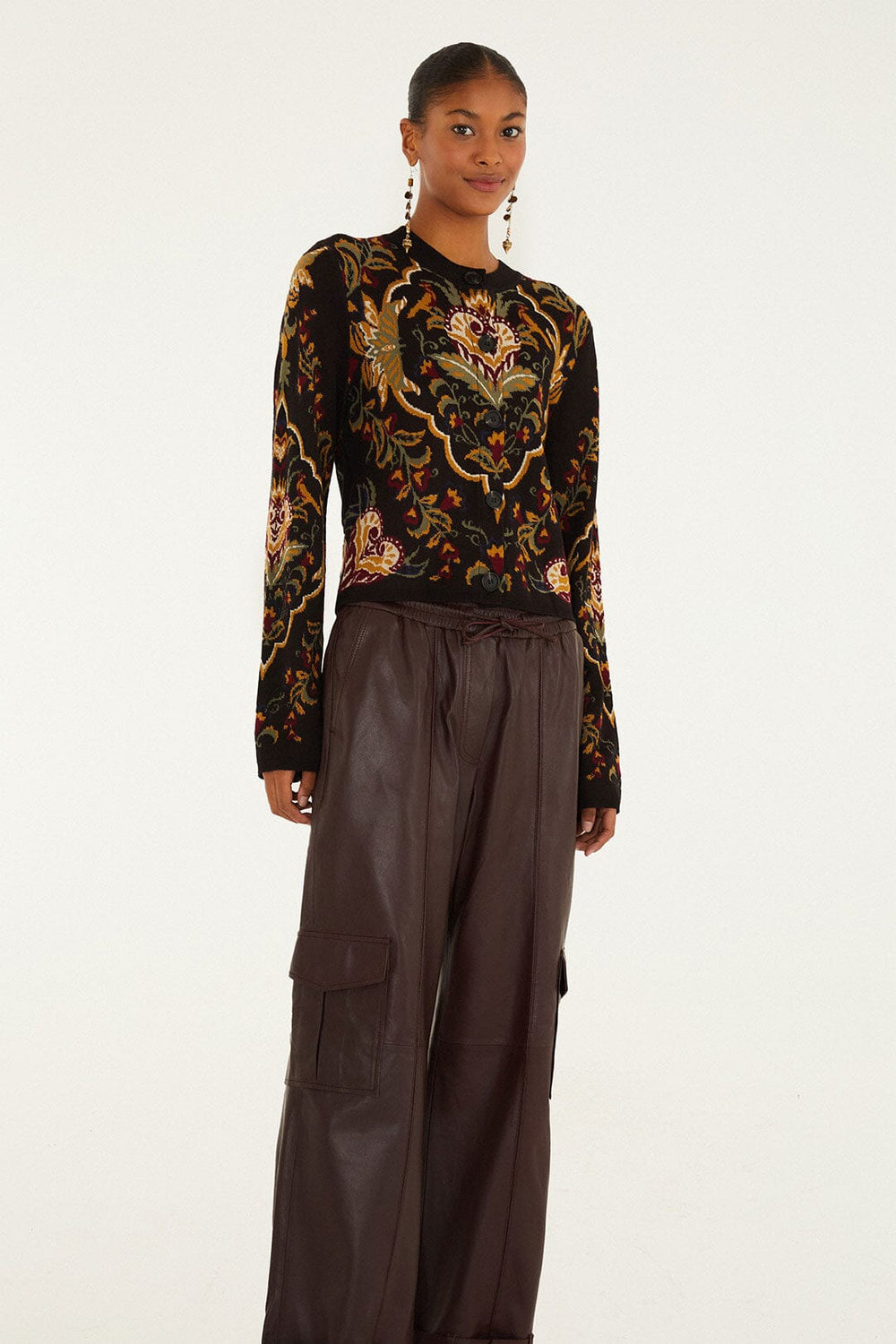 Burgundy Leather Pants