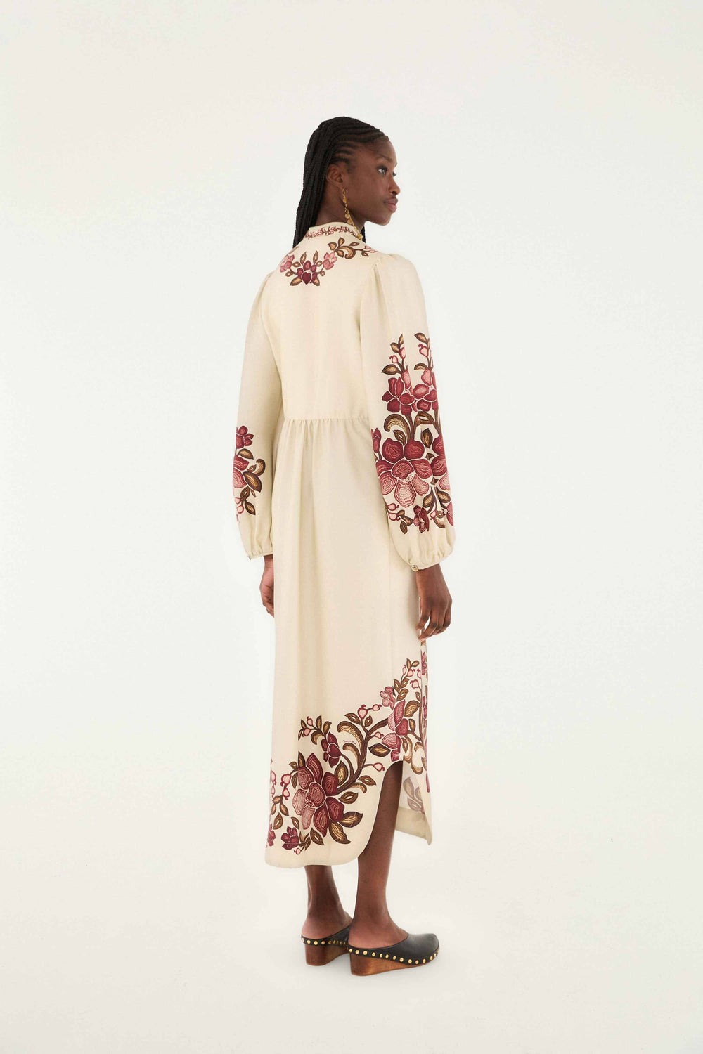 Sand Renata Floral Long Sleeve Midi Dress
