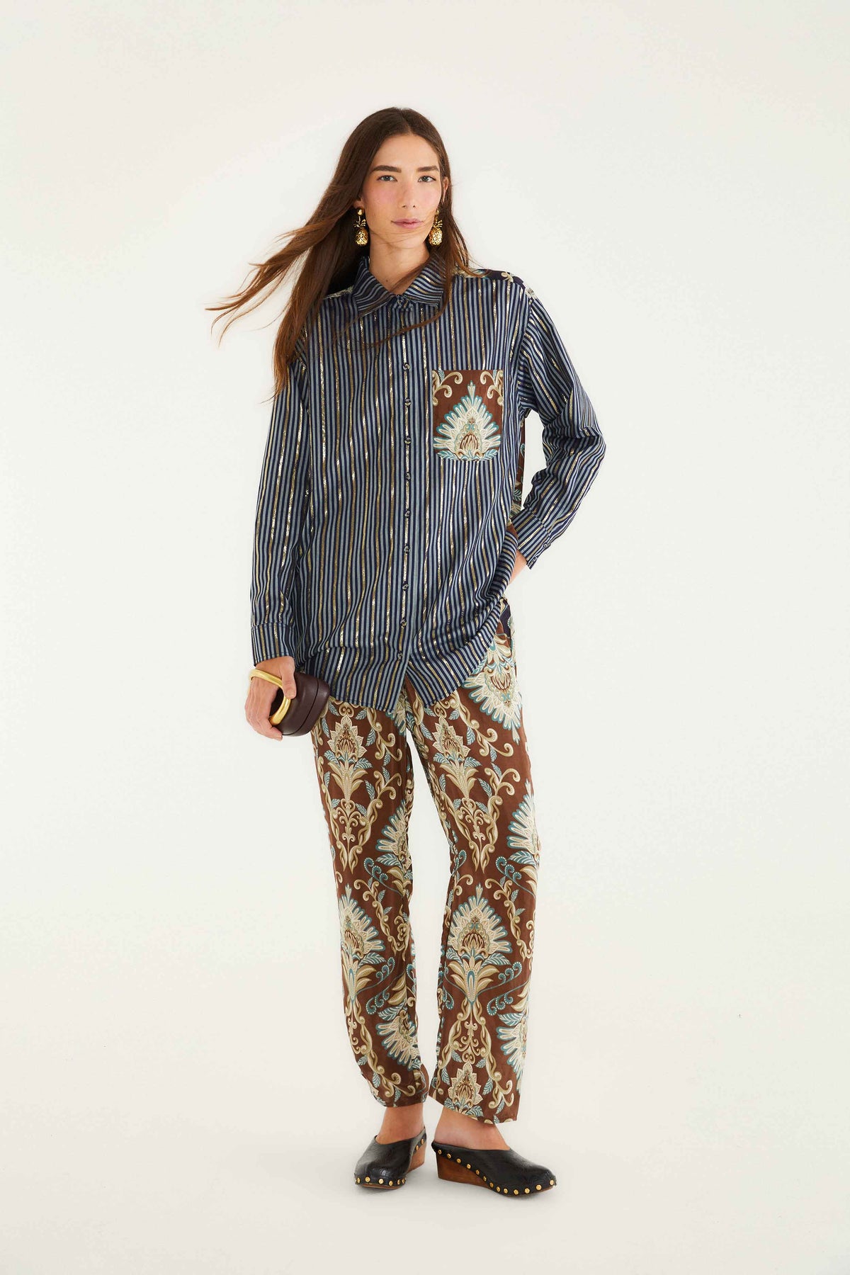 Brown Wonderful Arabesque Pants