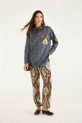 Brown Wonderful Arabesque Pants