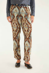 Brown Wonderful Arabesque Pants