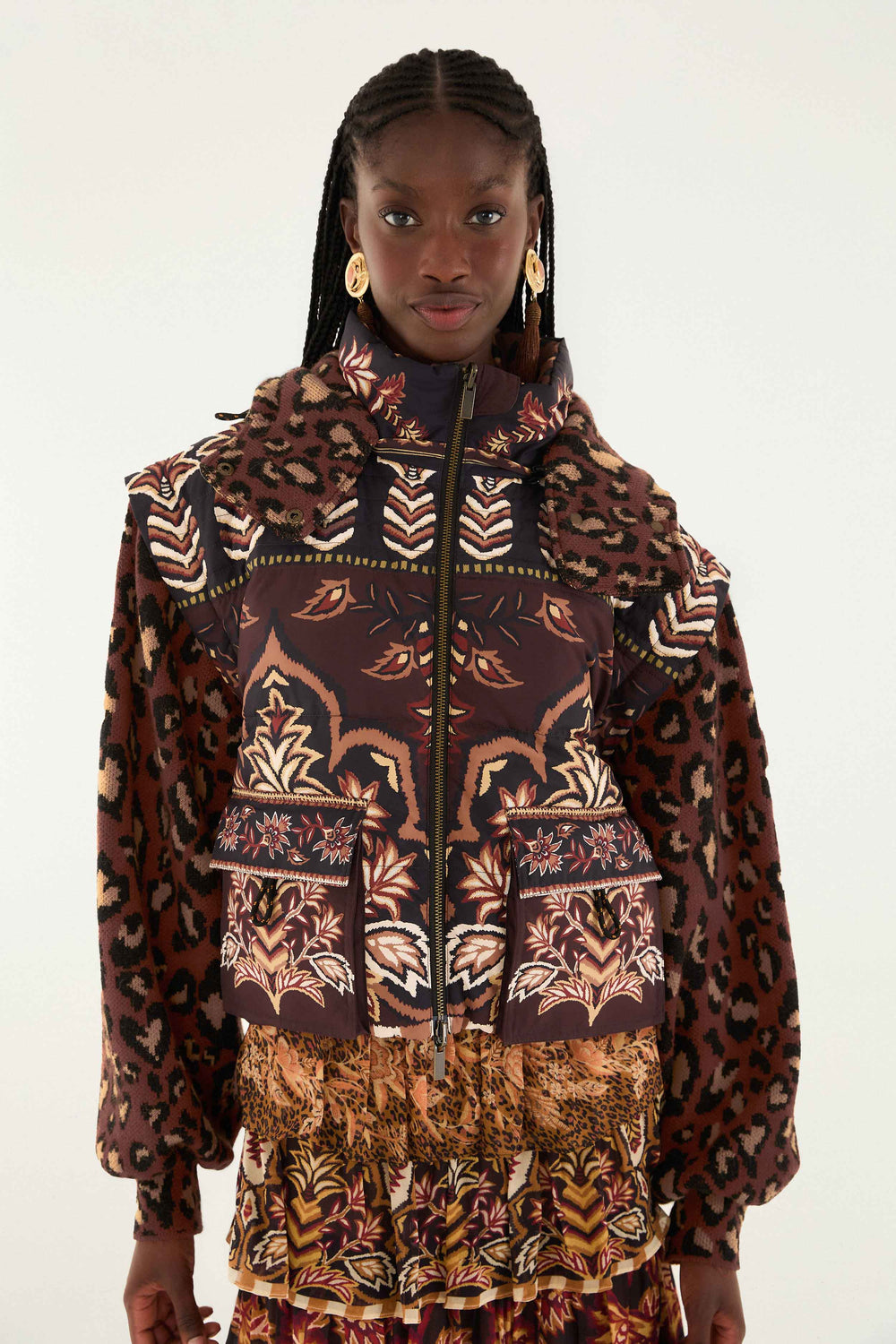 Brown Winter Ainika Puffer Jacket