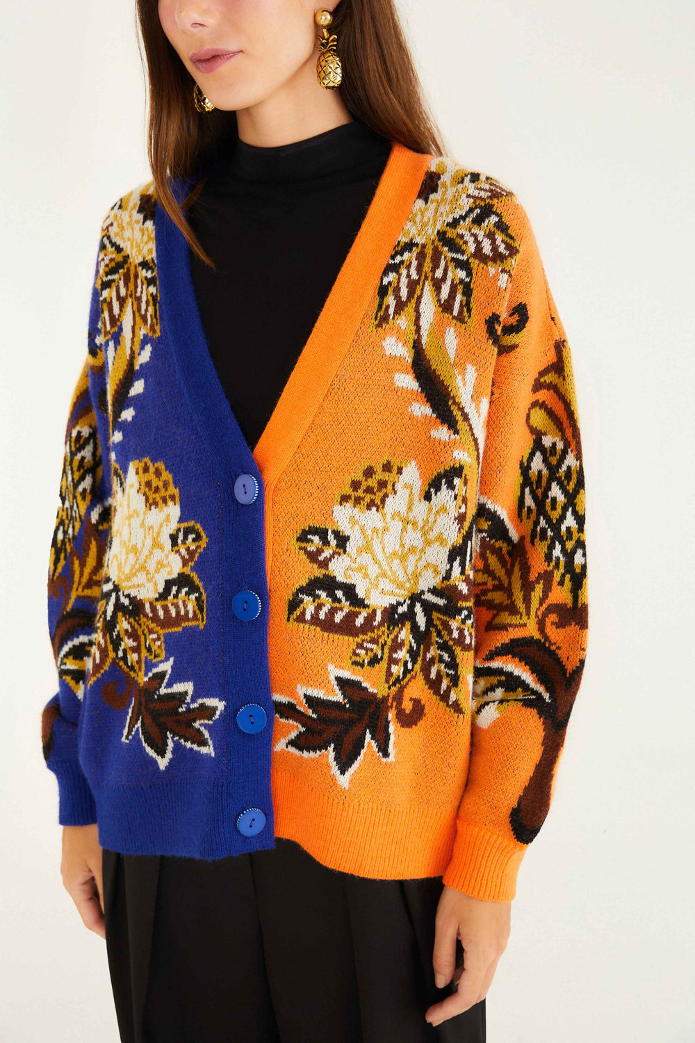 Mixed Arabesque Paradise Knit Cardigan