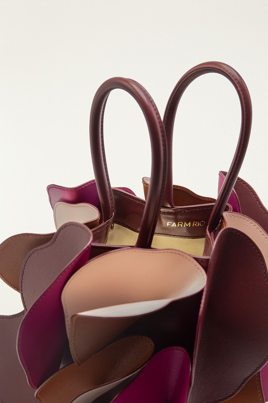 Multicolor Leather Flower Bag