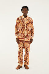 Red Wonderful Tapestry Pants