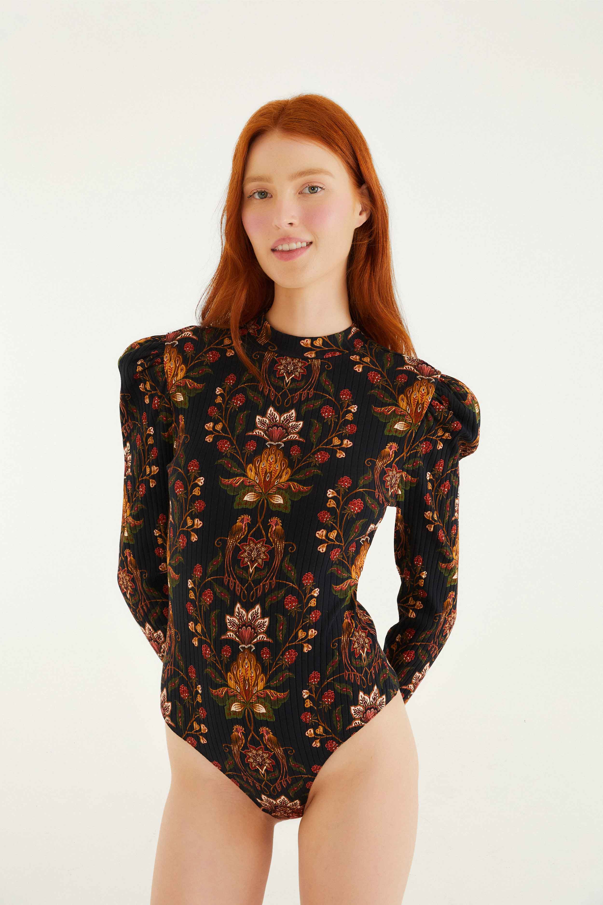 Black Berry Garden Organic Cotton Bodysuit