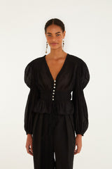 Black Long Sleeve Blouse