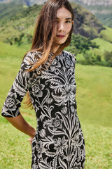 Black Lisbon Lenzing™ Ecovero™ Viscose Jersey Midi Dress