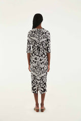 Black Lisbon Lenzing™ Ecovero™ Viscose Jersey Midi Dress