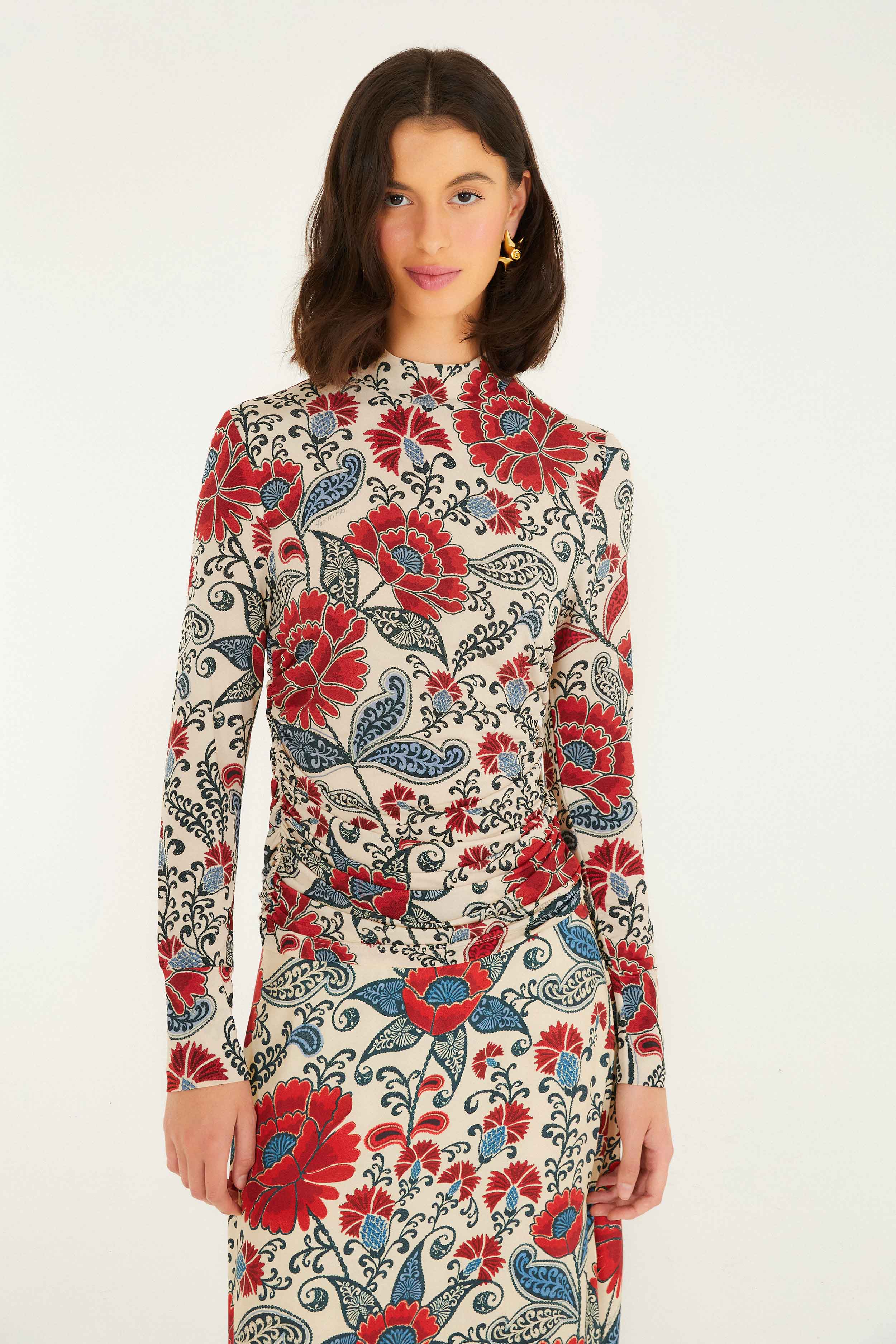 Sand Francesca Jersey Blouse