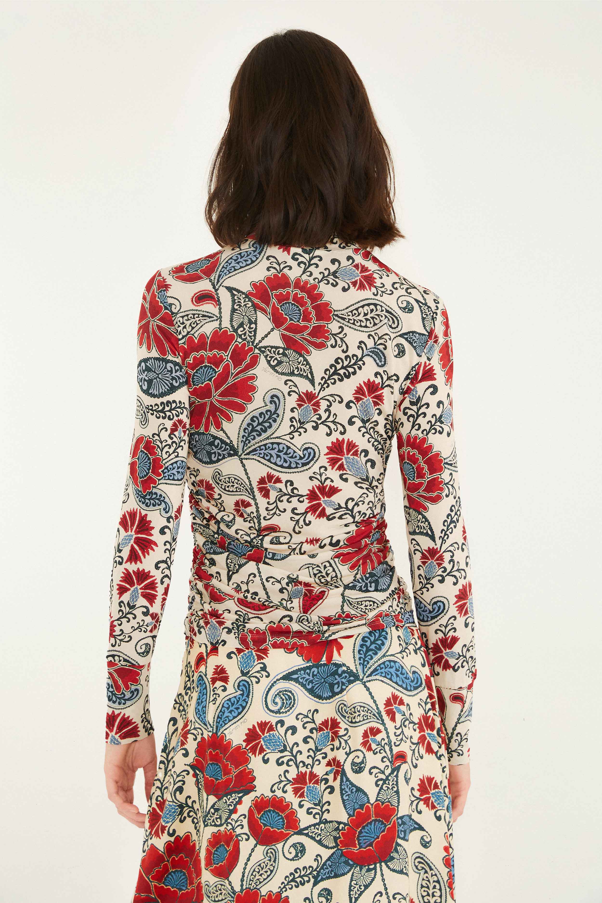 Sand Francesca Jersey Blouse