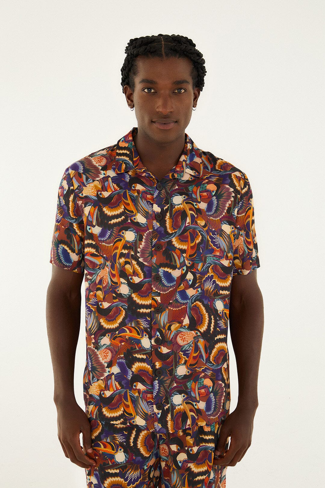 Multicolor Flying Toucans Lenzing™ Ecovero™ Shirt