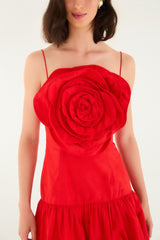 Red Balloon Mini Dress