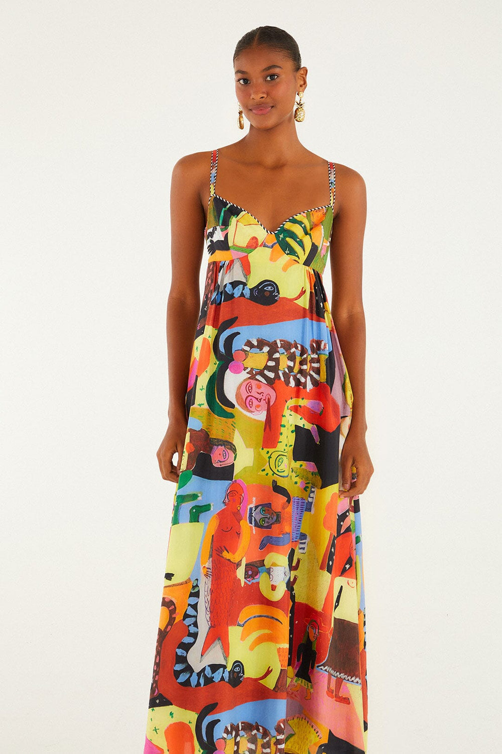 Ana Leovy Farm Rio Sleeveless Maxi Dress