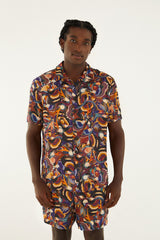 Multicolor Flying Toucans Lenzing™ Ecovero™ Shorts