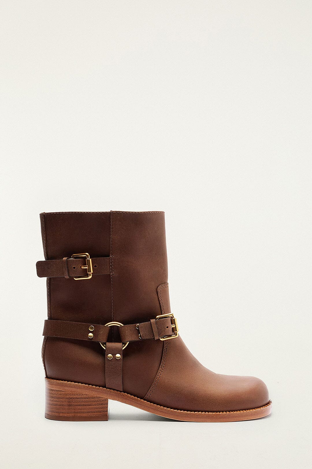 Distressed Leather Boot