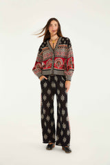 Black Ainika Love Coconut Groove Knit Pants