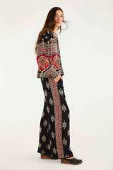 Black Ainika Love Coconut Groove Knit Pants