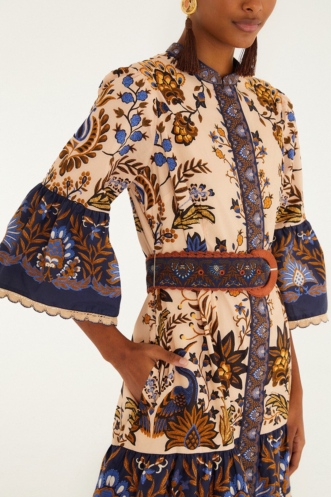 Pink Marvelous Garden Organic Cotton Mini Dress