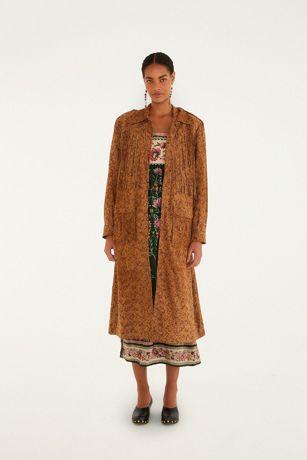 Liberty Leather Trench Coat – FARM Rio