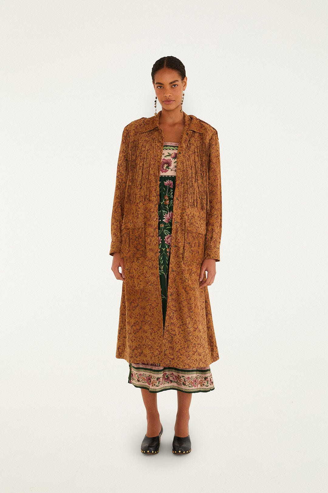 Liberty Leather Trench Coat – FARM Rio