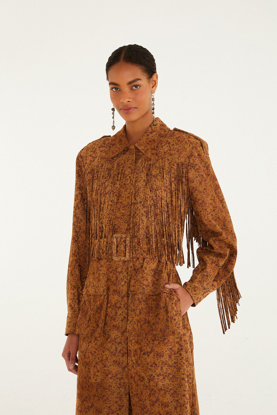 Liberty Leather Trench Coat – FARM Rio