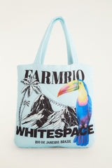 Blue Toucan Puffer Bag