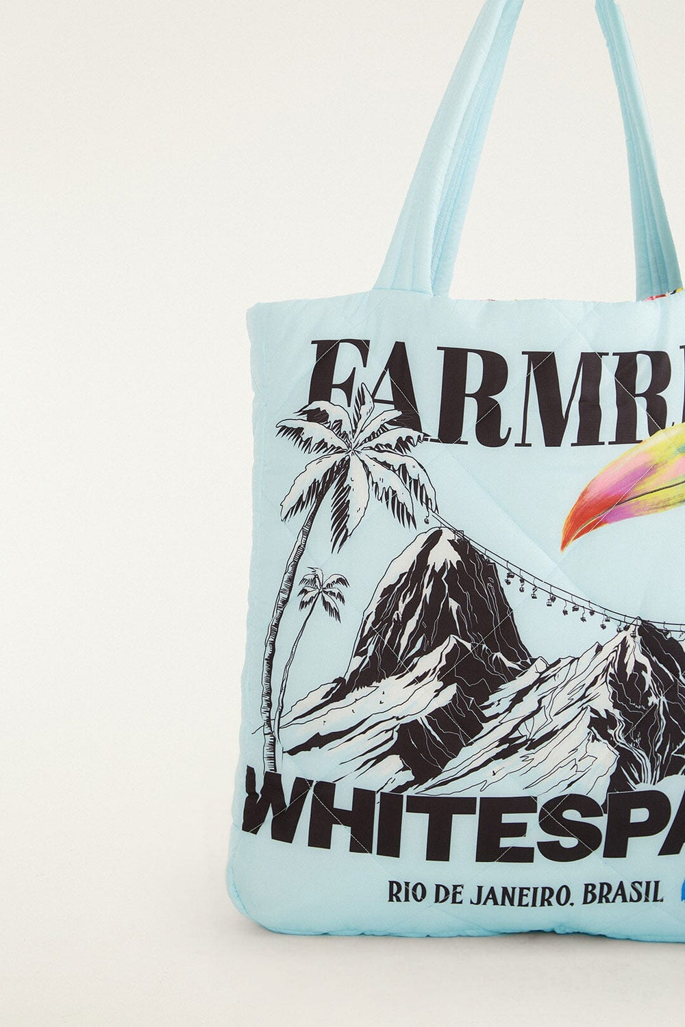 Blue Toucan Puffer Bag