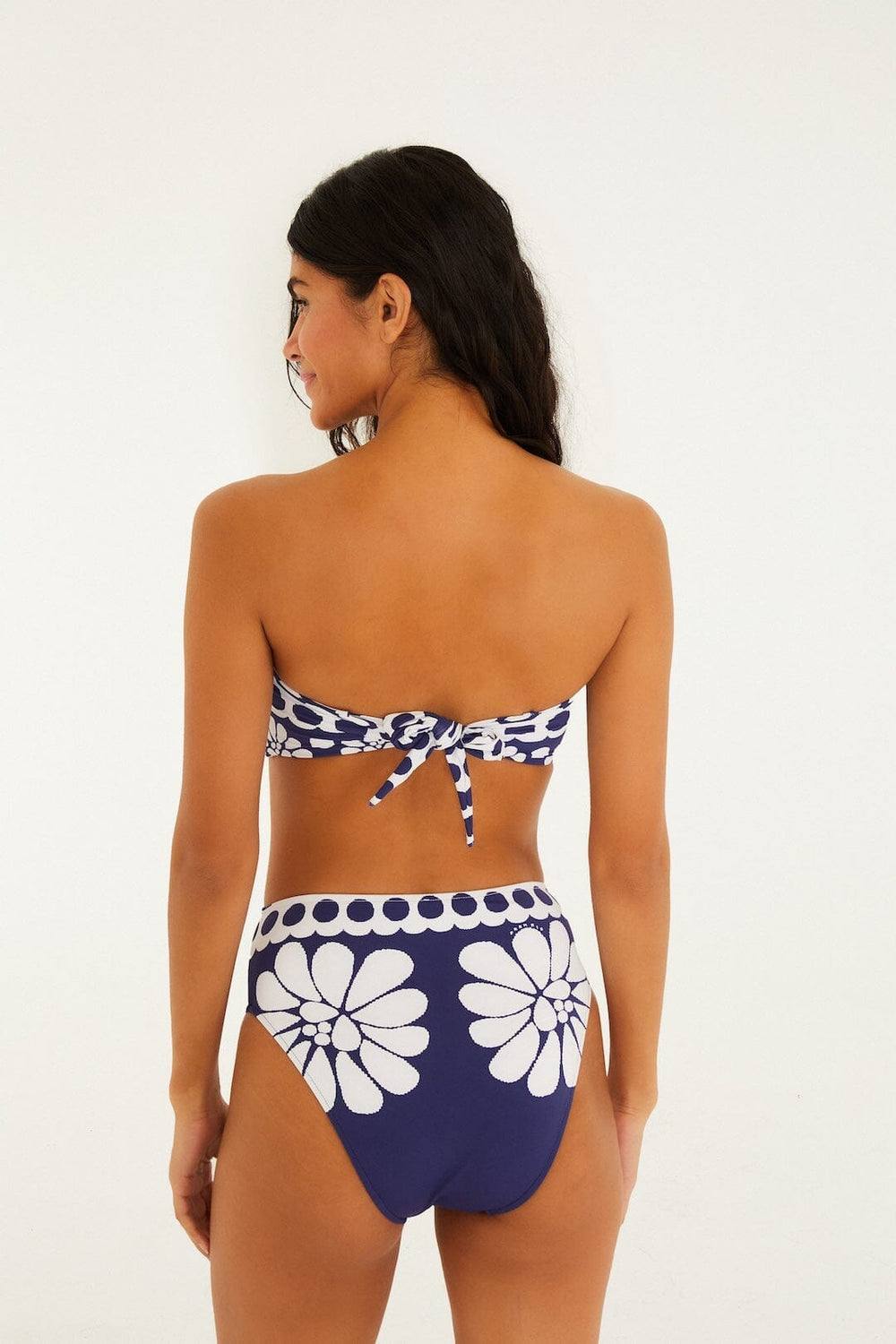 Blue Palermo Strapless Bikini Top